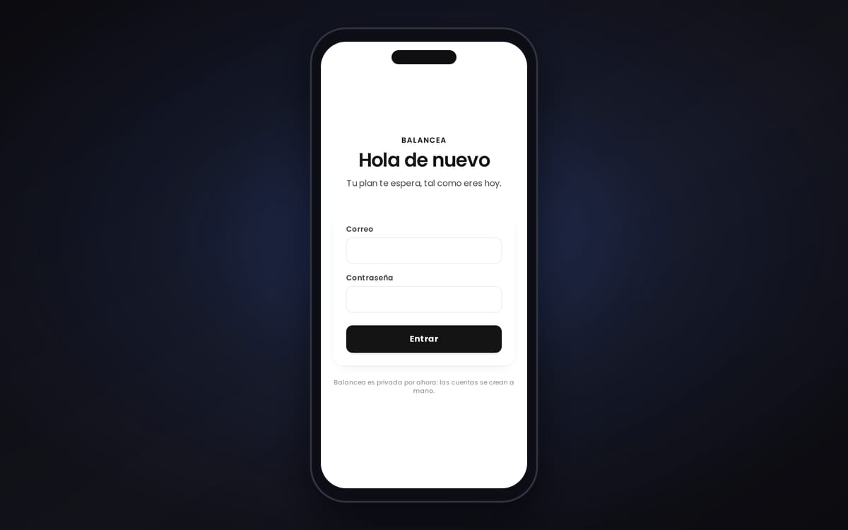 Captura de la web de Balancea